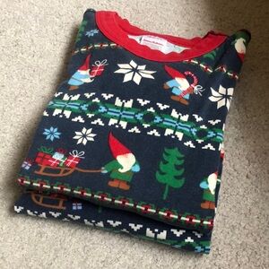Hanna Andersson organic pajamas Christmas gnomes size  10 preloved